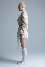 Structured Cropped Bomber