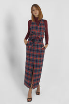 Asymmetric Reversible Tartan Vest