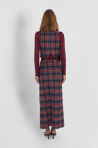 Asymmetric Reversible Tartan Vest