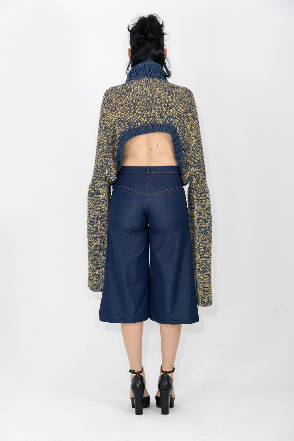 Two-Tone Cozy Statement Sweater