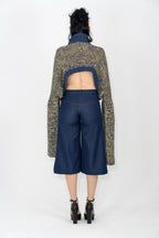 Two-Tone Cozy Statement Sweater