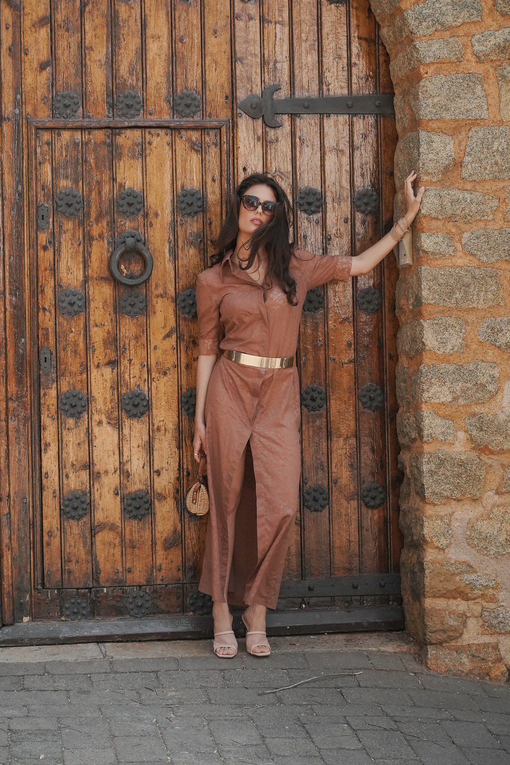 Animal Print Shirt Dress