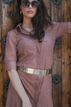 Animal Print Shirt Dress