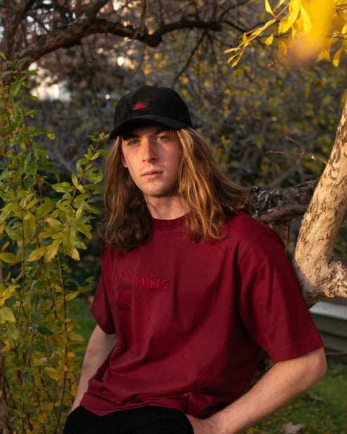 Organic Cotton Tee (Burgundy)