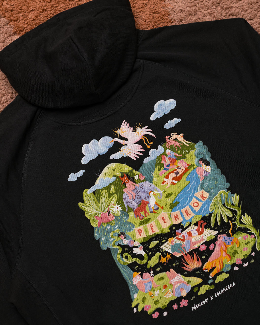 Colanegra Black Hoodie