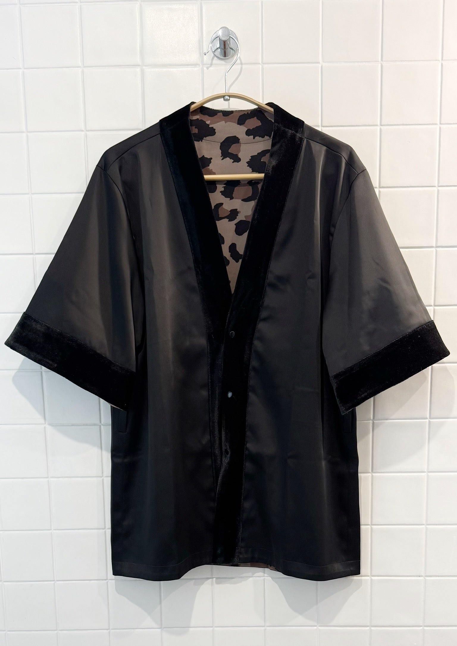 Reversible Animal Print Kimono