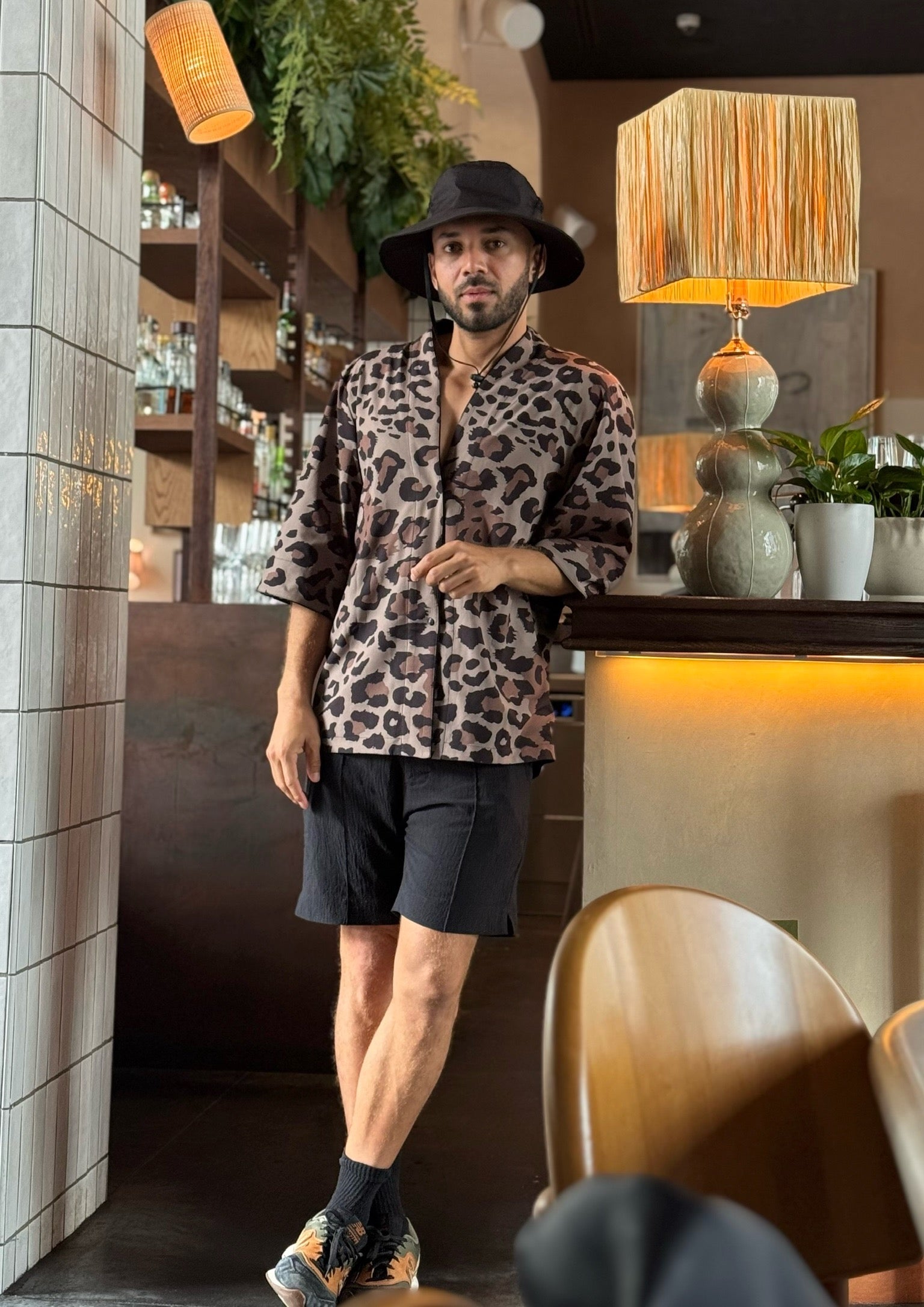 Reversible Animal Print Kimono