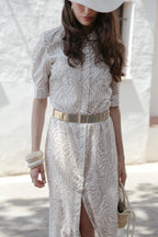 Zebra Print Shirt Dress