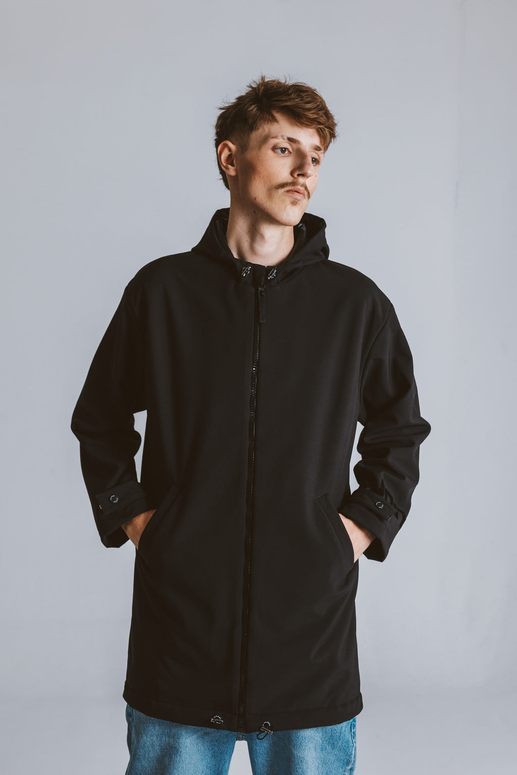 Lightweight Hooded Trench Coat