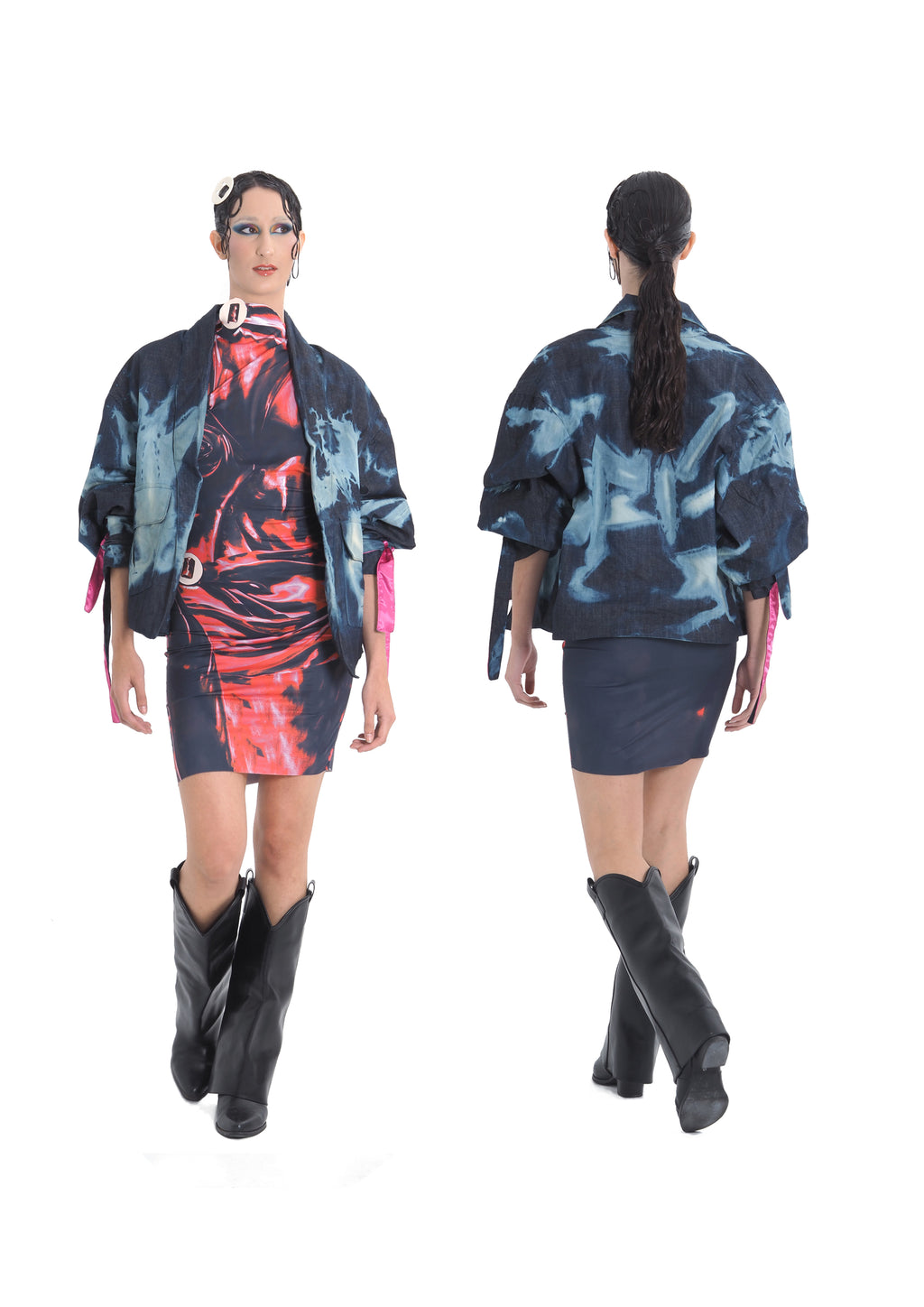 Bleach style - oversize denim blazer