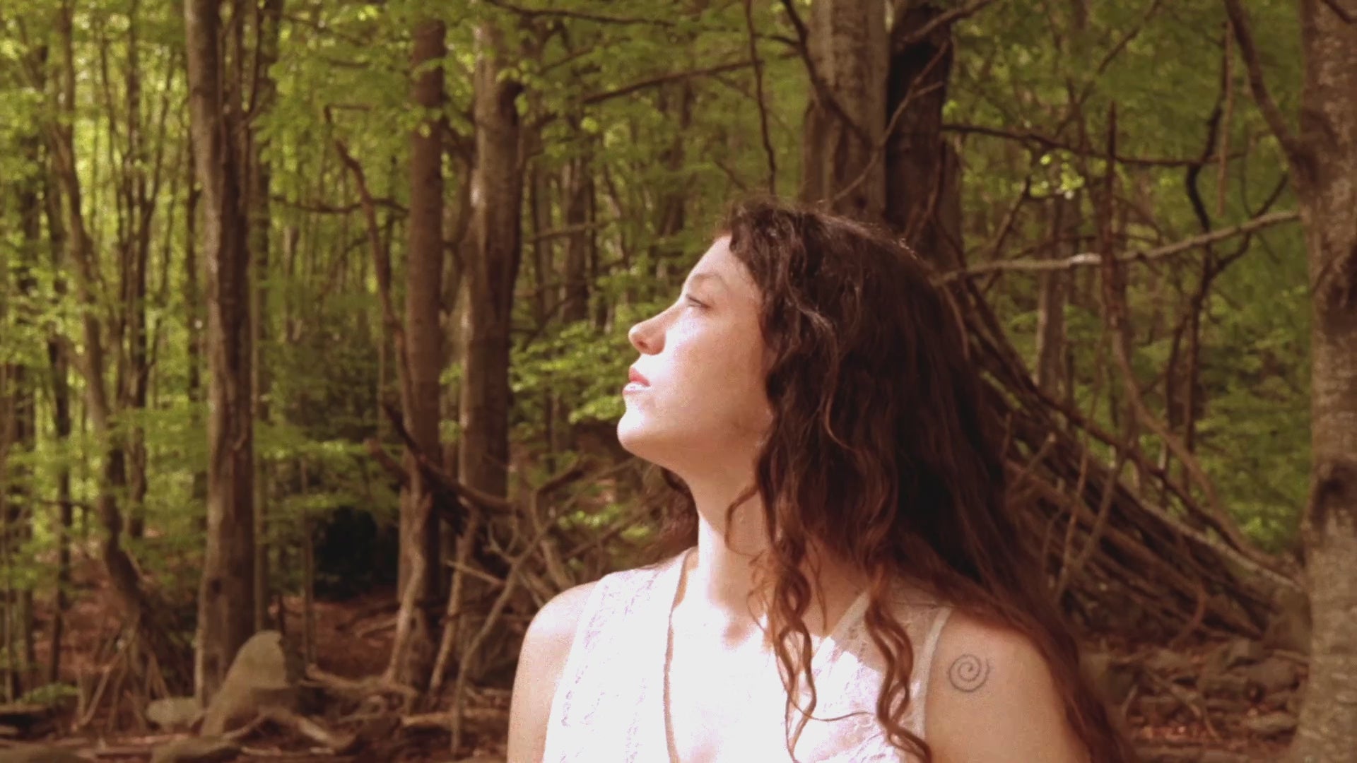 Asymmetric lace skirt