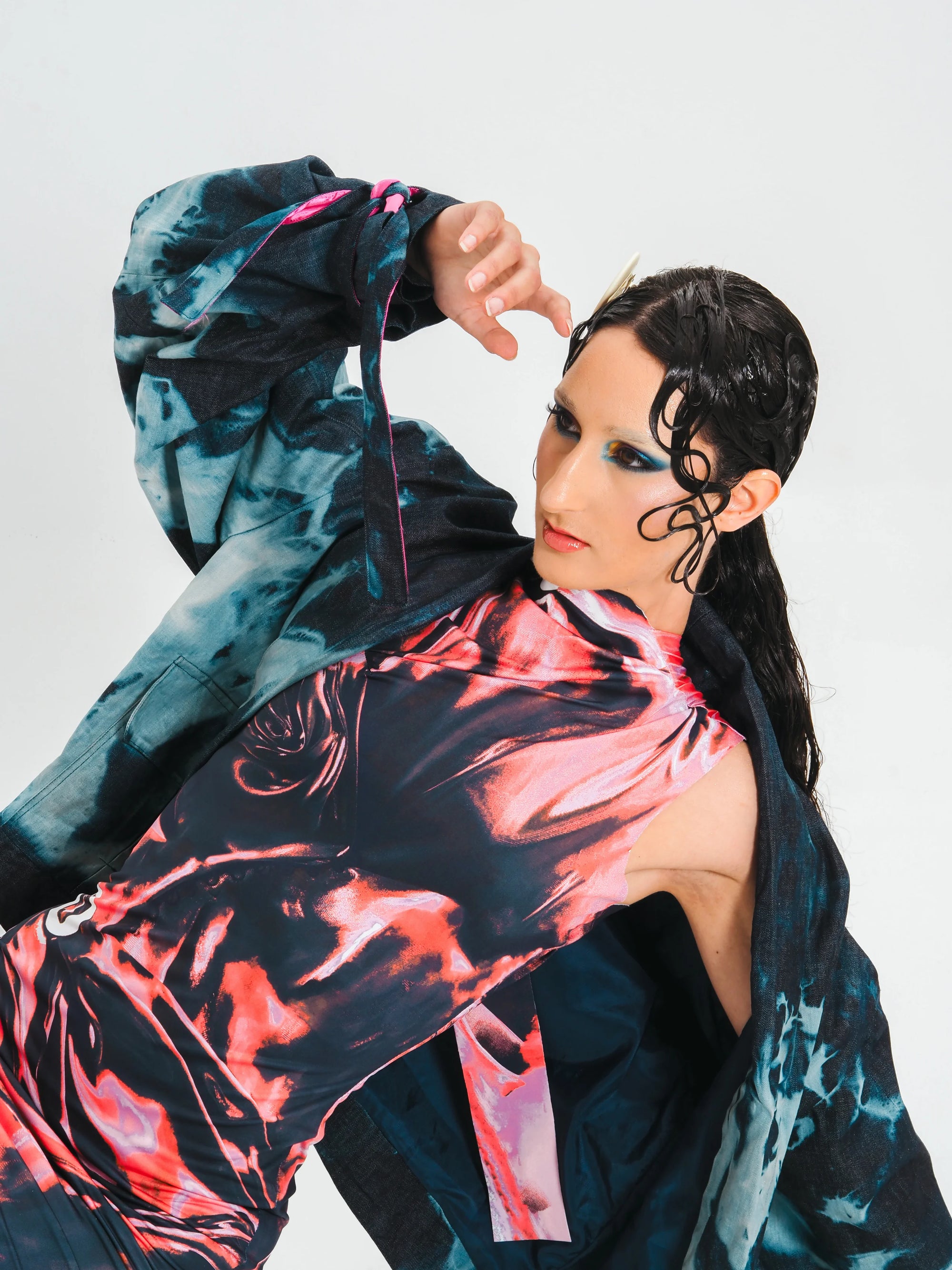 Bleach style - oversize denim blazer